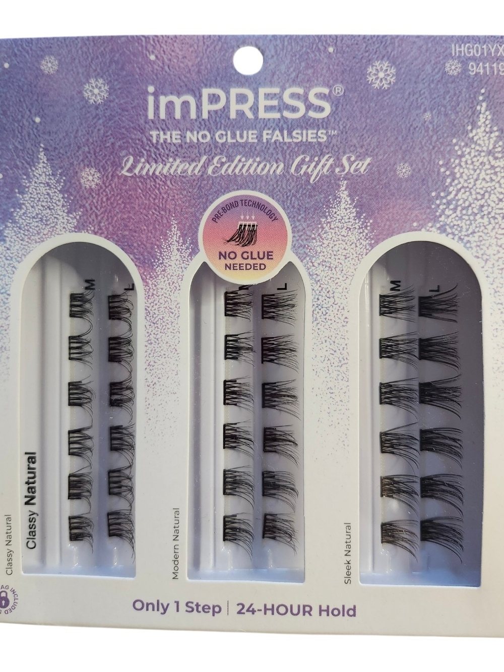 imPRESS Limited Edition Black No-Glue Cluster Lash Set